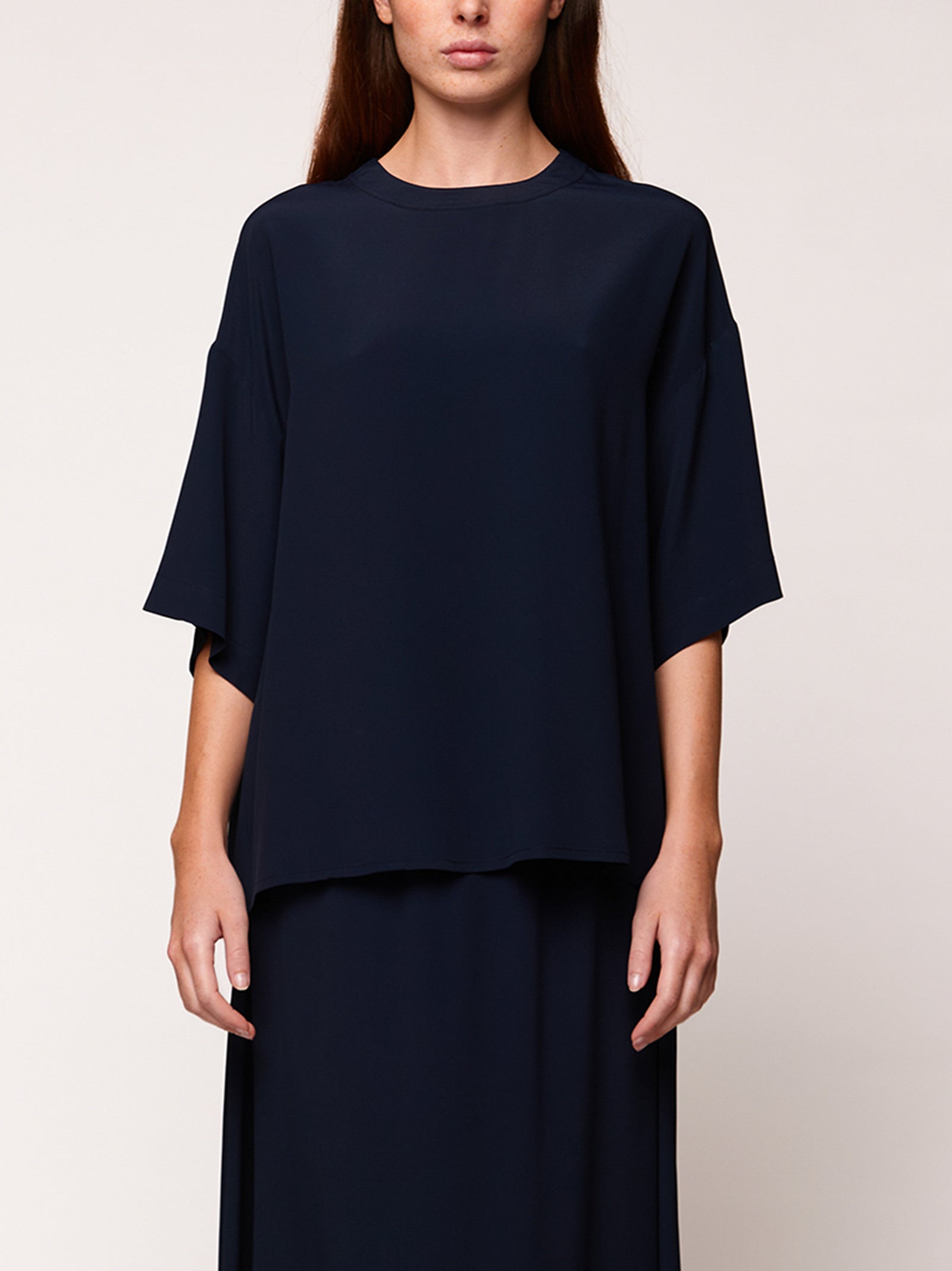 T-Shirt Atrium In Crepe De Chine-2