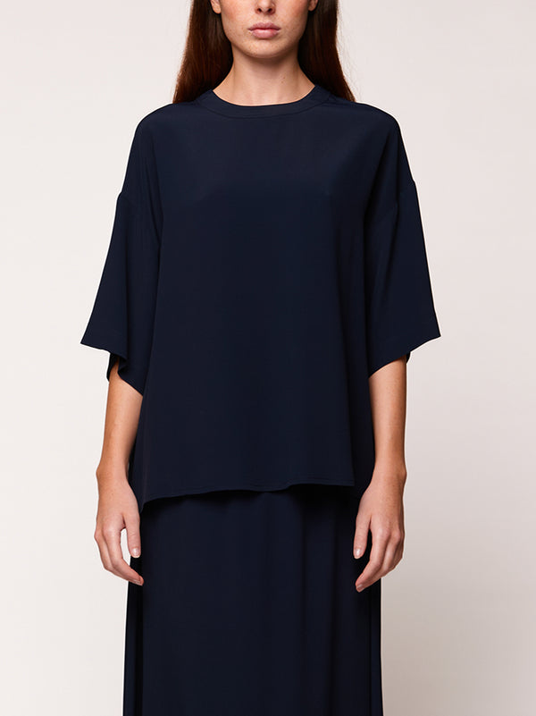 T-Shirt Atrium In Crepe De Chine-2