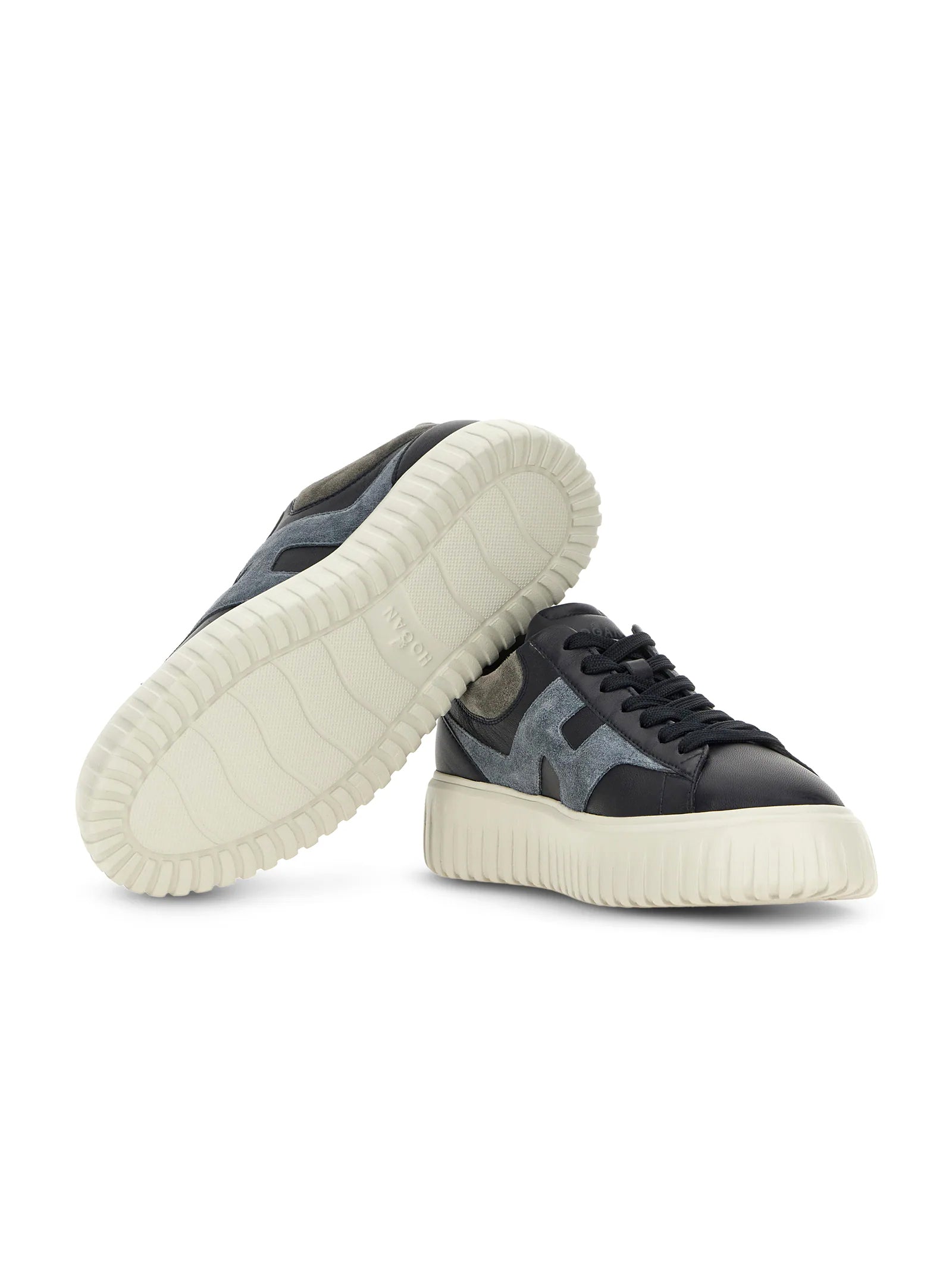 Hogan Sneakers H-Stripes Blu-4