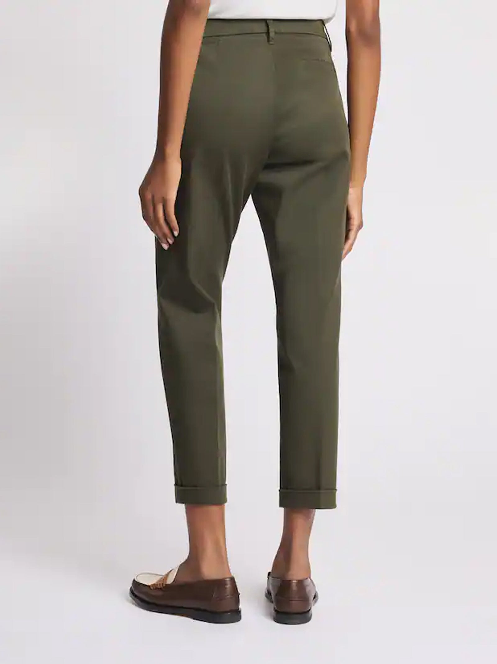 Pantaloni Slim Fit In Cotone Stretch-3