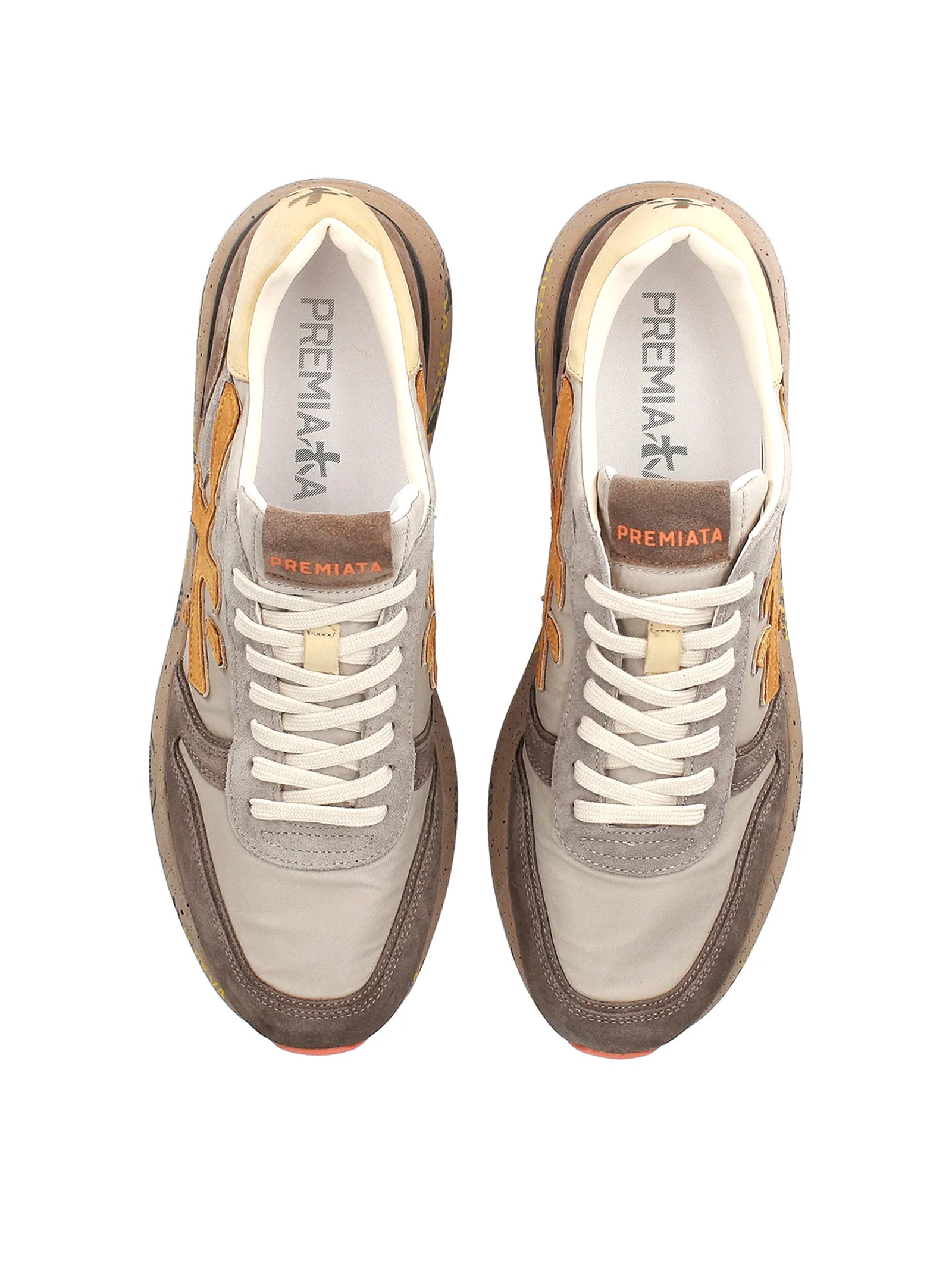 Premiata Sneakers Mickvar 7866 Taupe/Brown-4