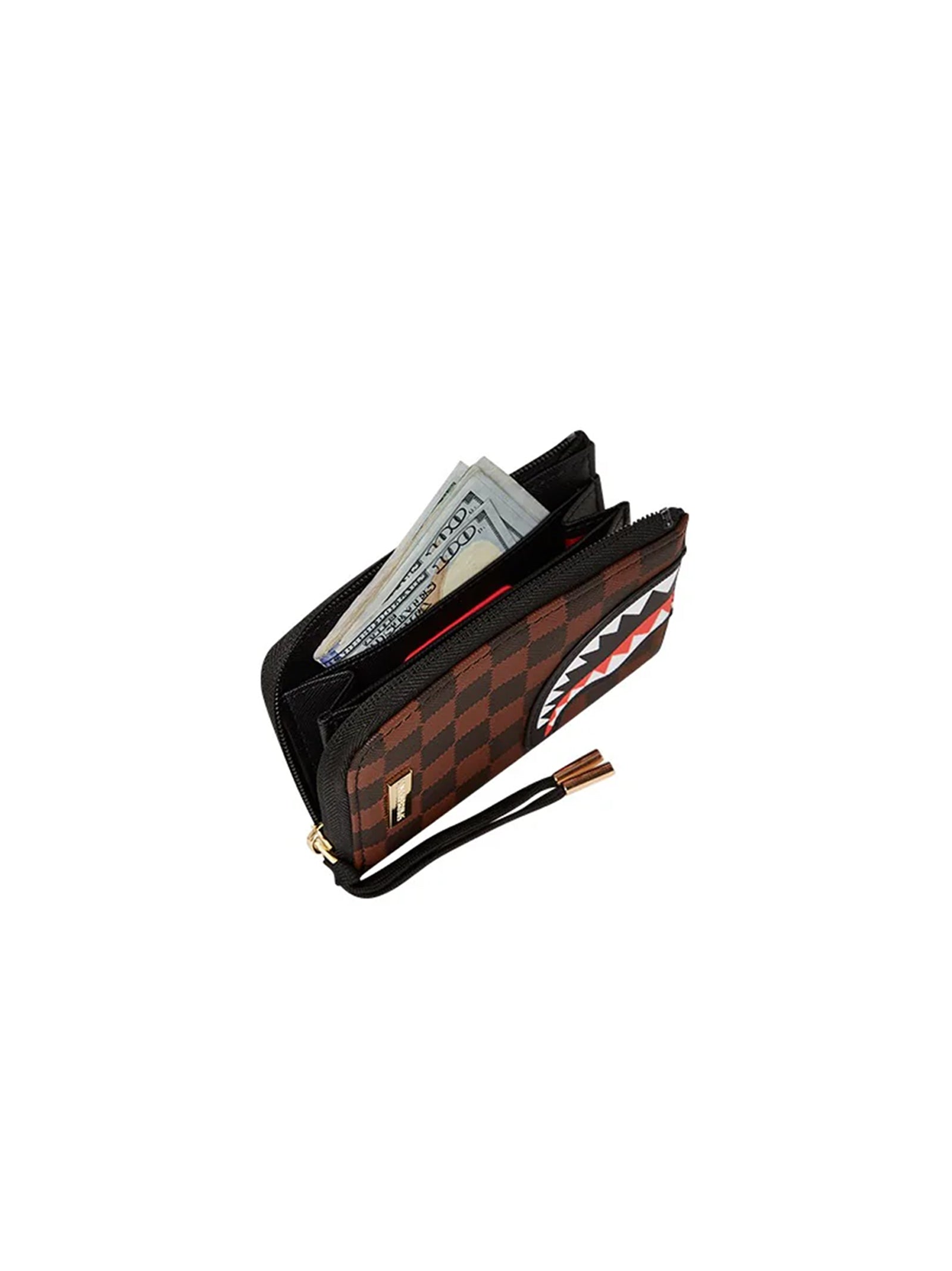 Portafogli Sprayground Sawtooth Sharks In Paris Wallet Marrone-4