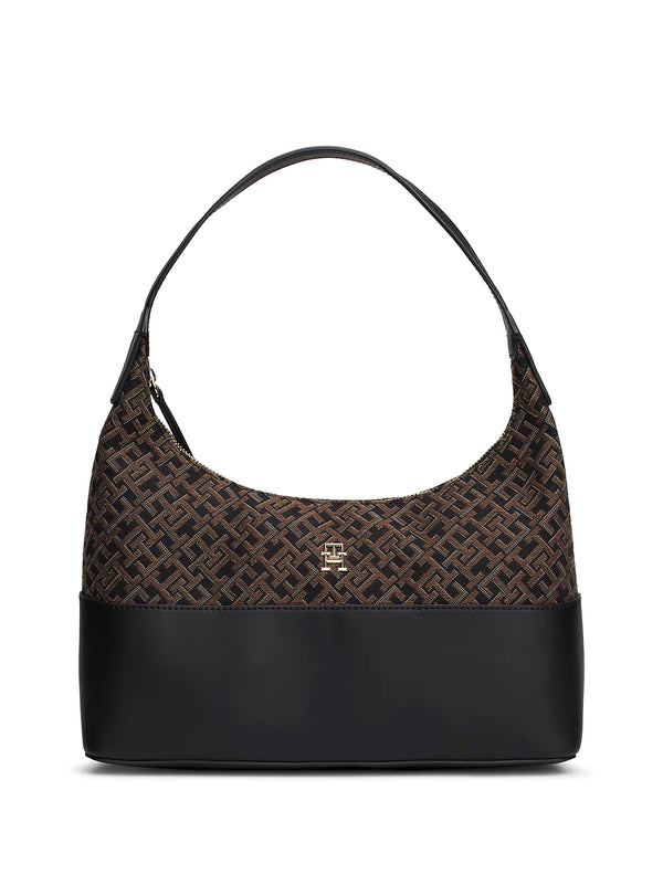 Borsa Con Monogrammi Th In Trama Jacquard