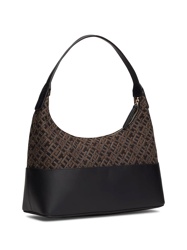 Borsa Con Monogrammi Th In Trama Jacquard-2