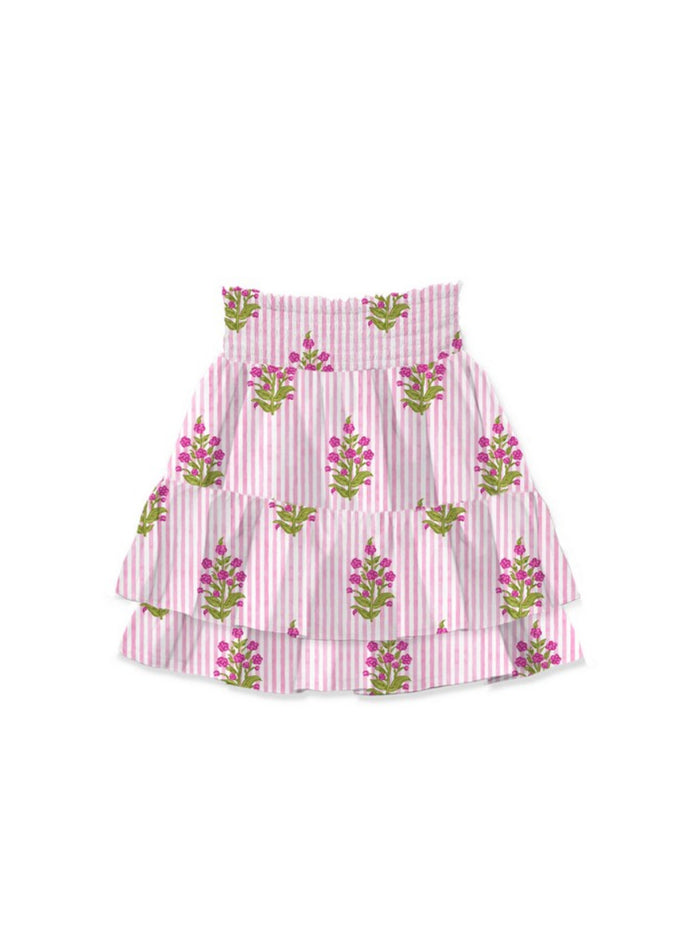 Minigonna Voile Floral-1