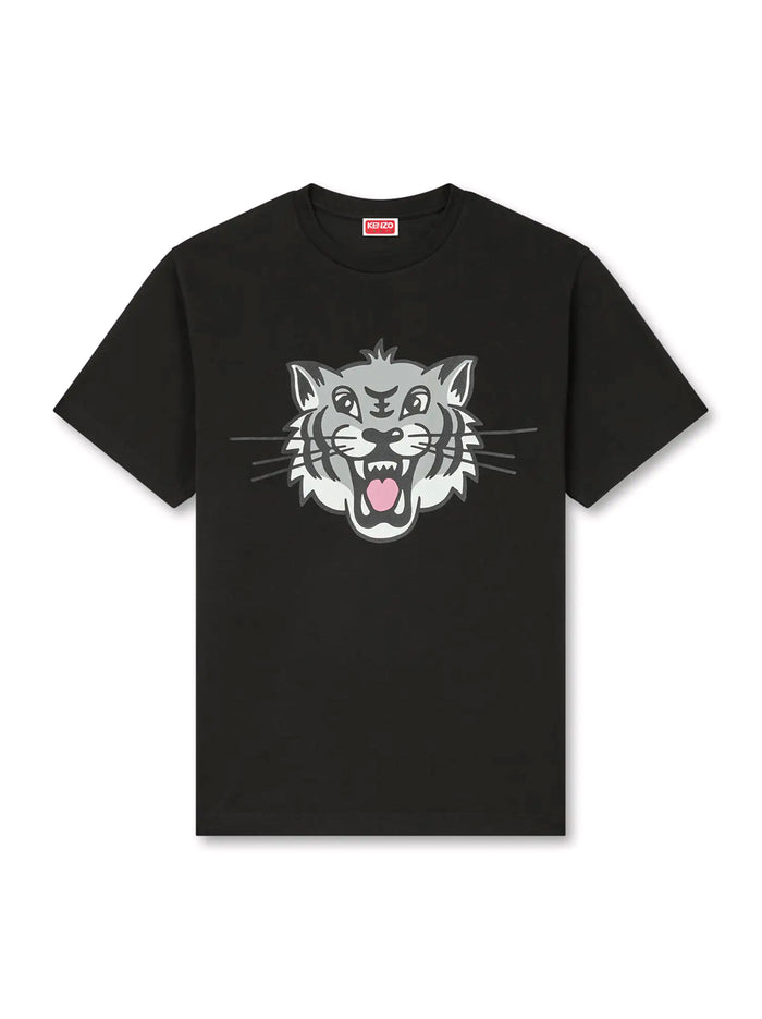 T-shirt Kenzo Happy Tiger Di Cotone-1