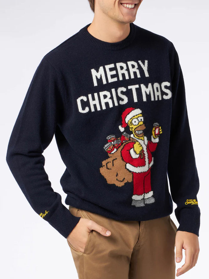 Maglia Girocollo Simpson Marry Christmas-2