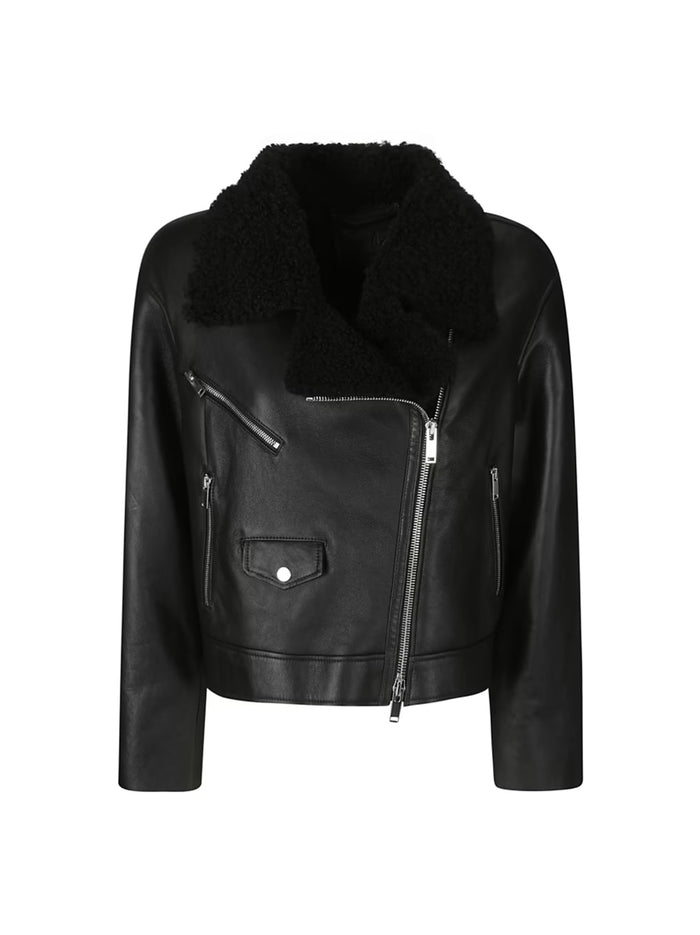 Shearling Jacket Leather-1