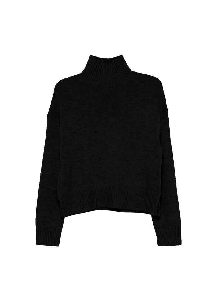 Maglia Collo Alto Misto Cashmere-1