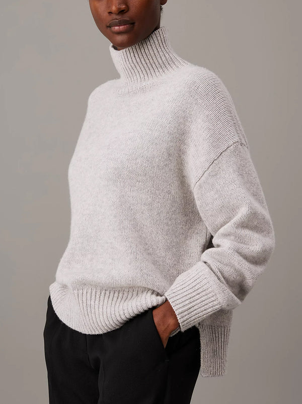 Maglia Collo Alto Misto Cashmere-2