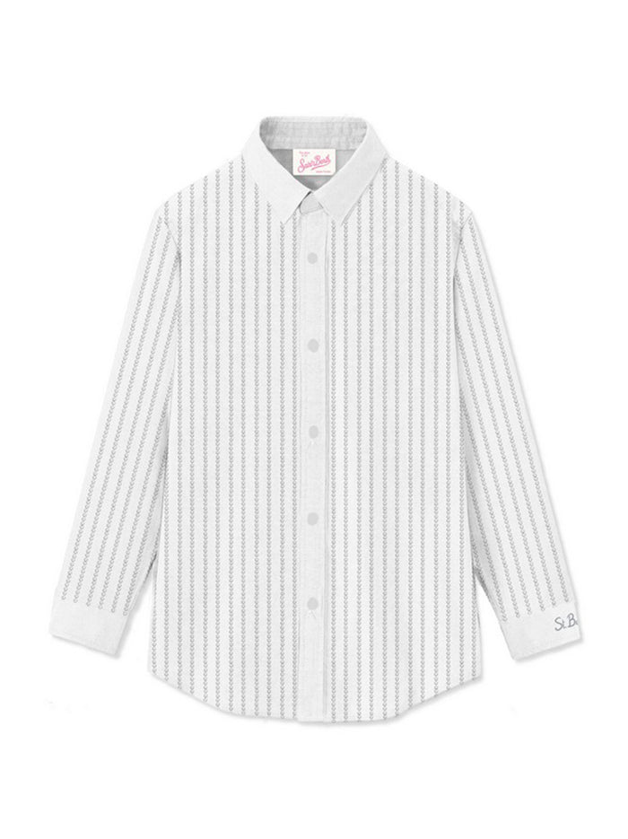 Camicia Popeline Strass-1