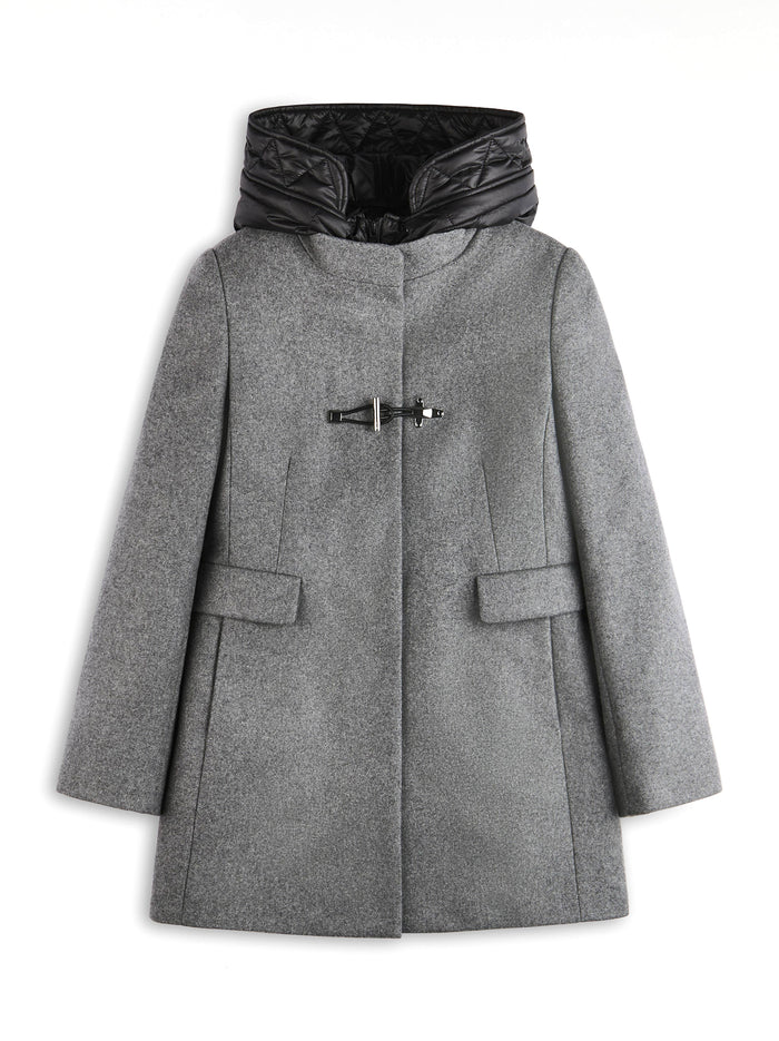 Toggle Coat In Panno Di Lana-1