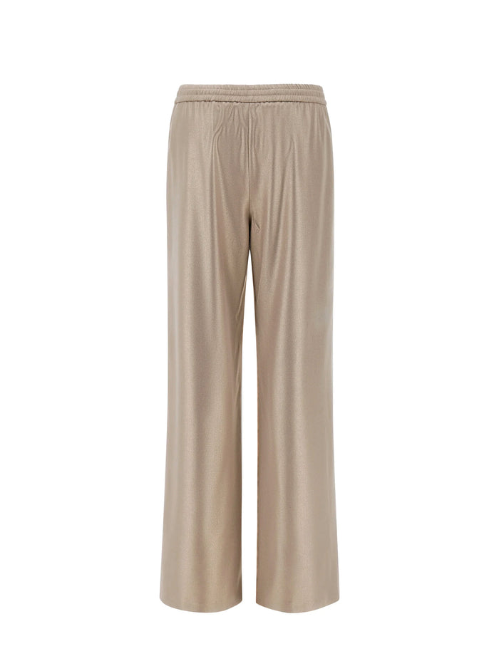 Pantaloni In Metallic Flannel Effect-2