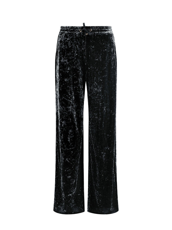 Pantaloni In Marbled Velvet