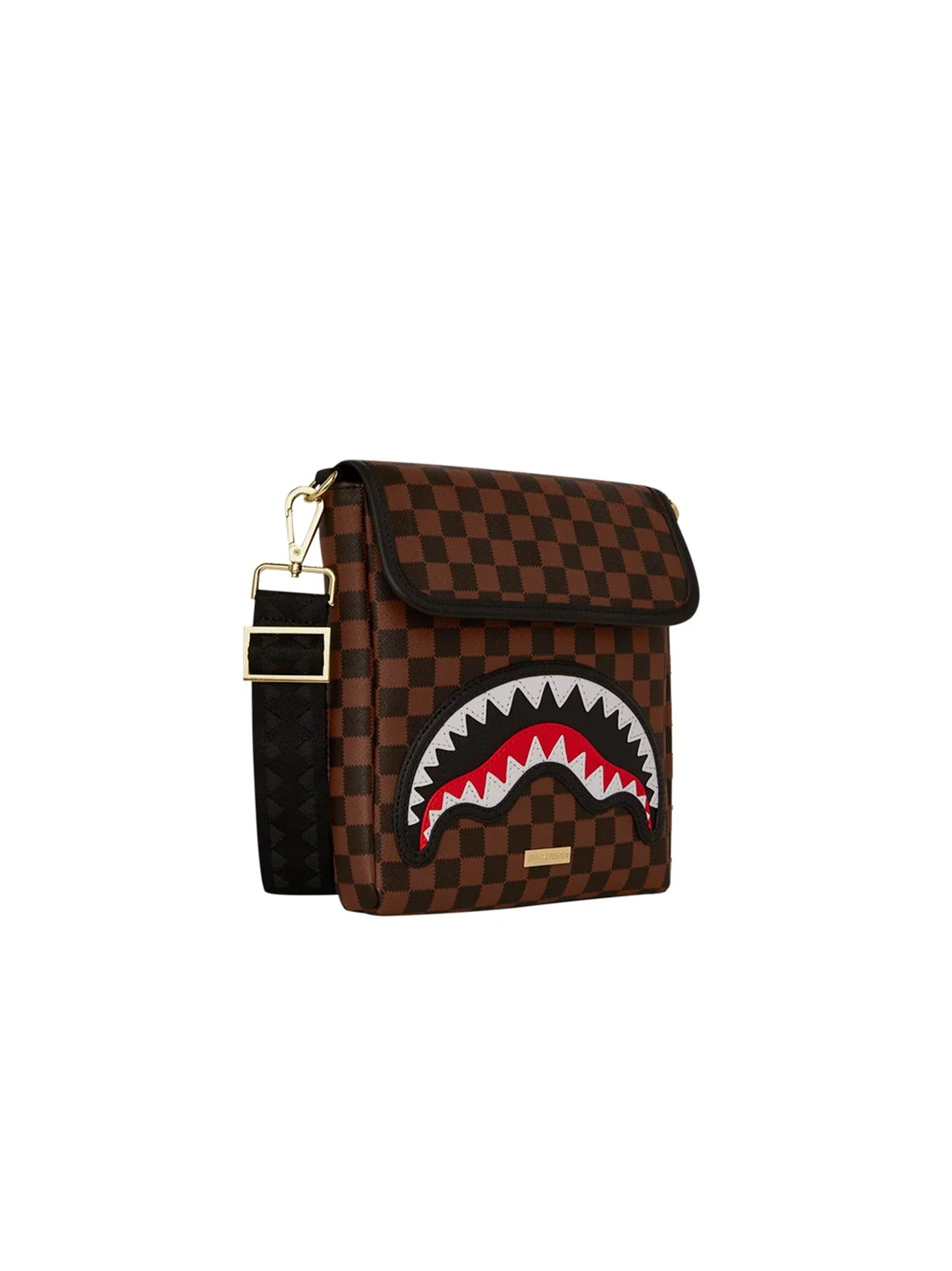 Sprayground Tracolla Sawtooth Sharks In Paris Messenger Sling Marrone-2