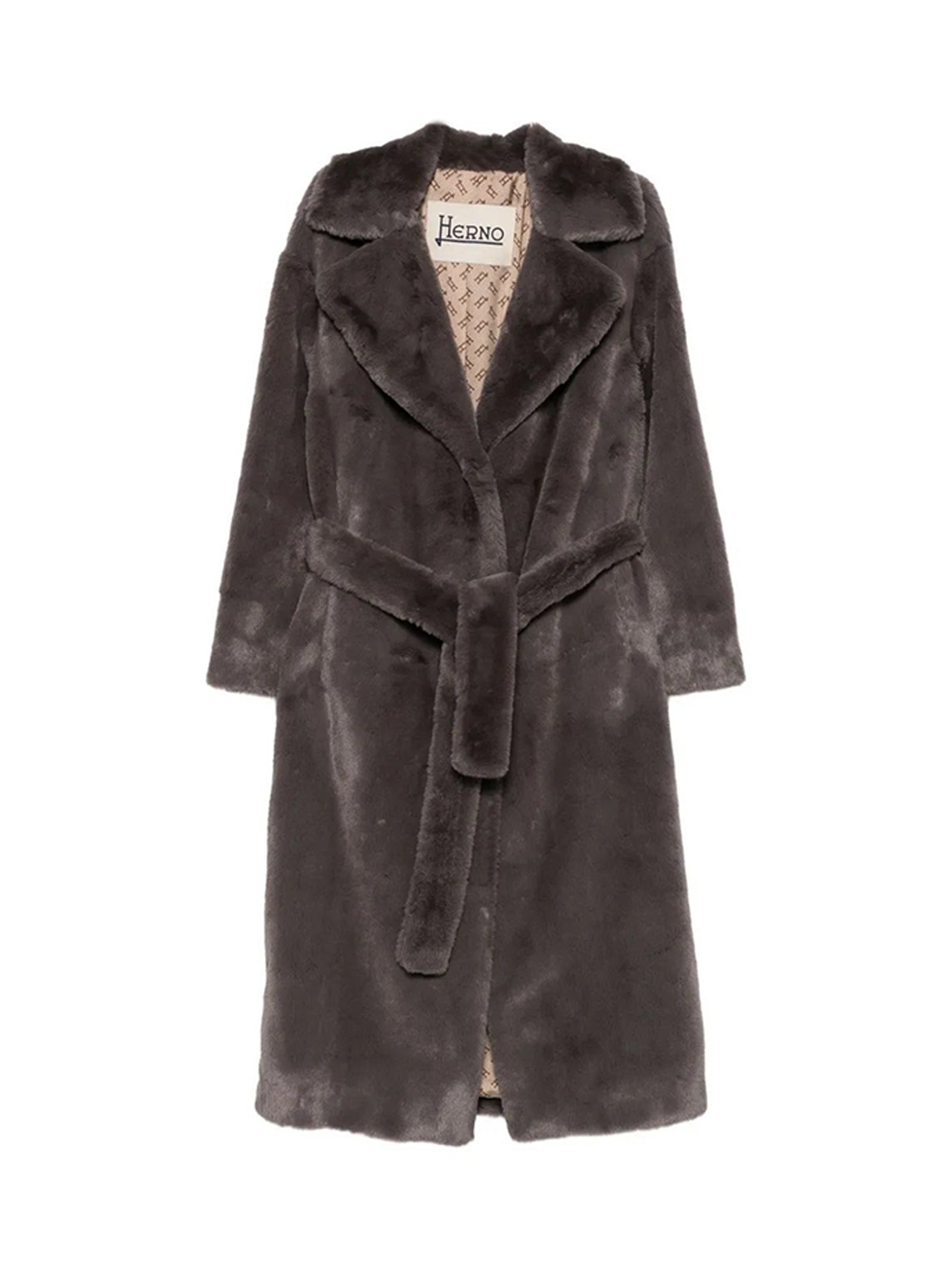 Herno Cappotto Lungo Faux Fur-1