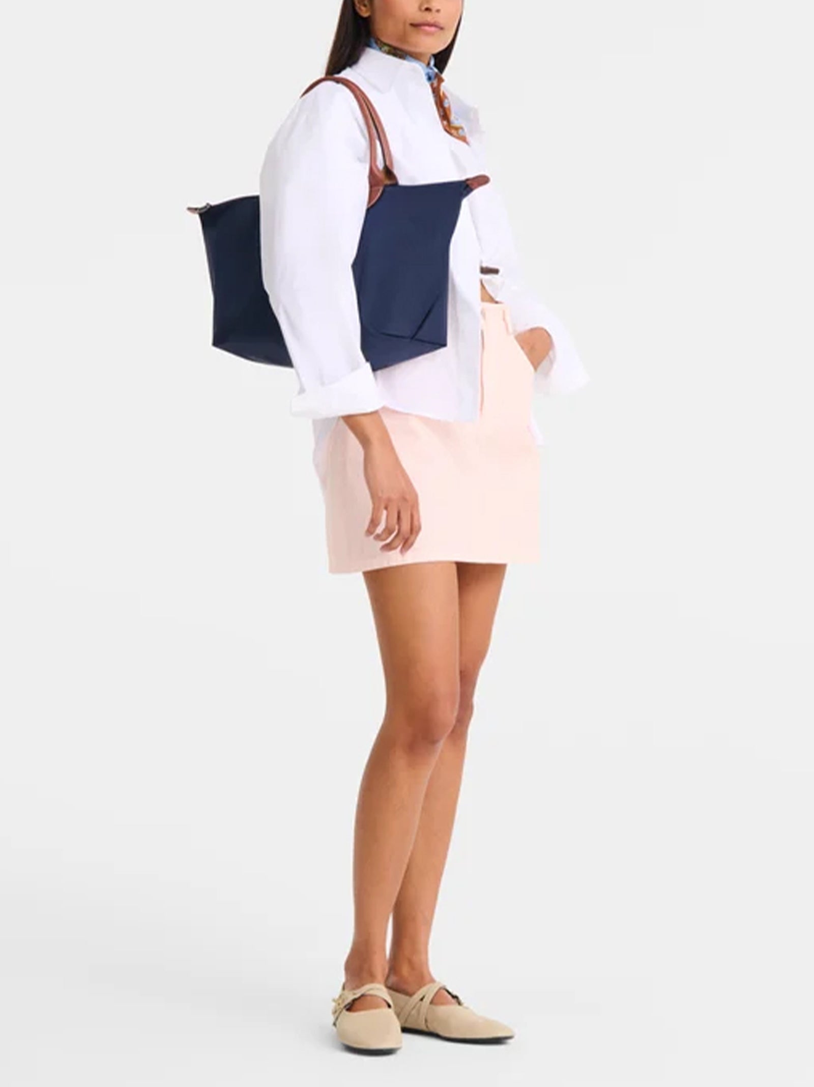 Longchamp Paris Borsa Con Manico L Le Pliage Original Marine-2