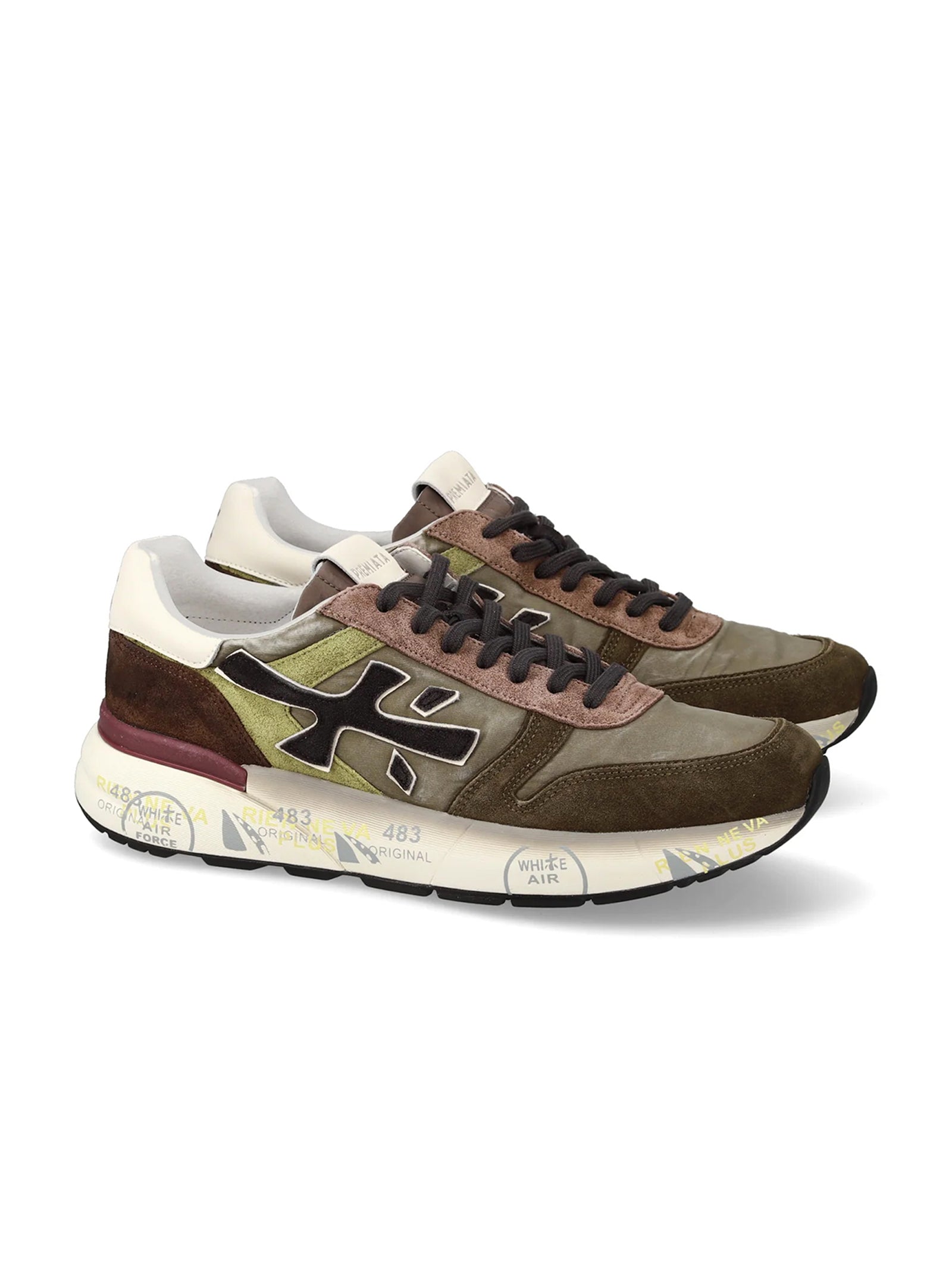 Premiata Sneakers Mickvar 7717 Military Green/Brown-2