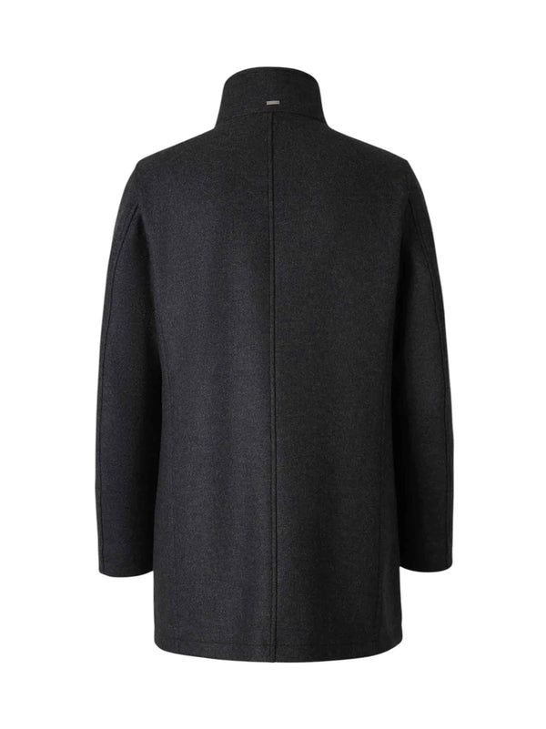 Herno Cappotto Collo Ecopelliccia Nero-2