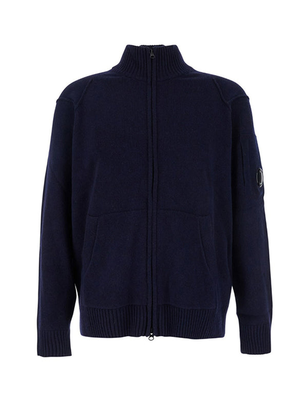 CP COMPANY Lambswool GRS Full Zip Sweater-CP COMPANY-RFCMKN708A110149A 888