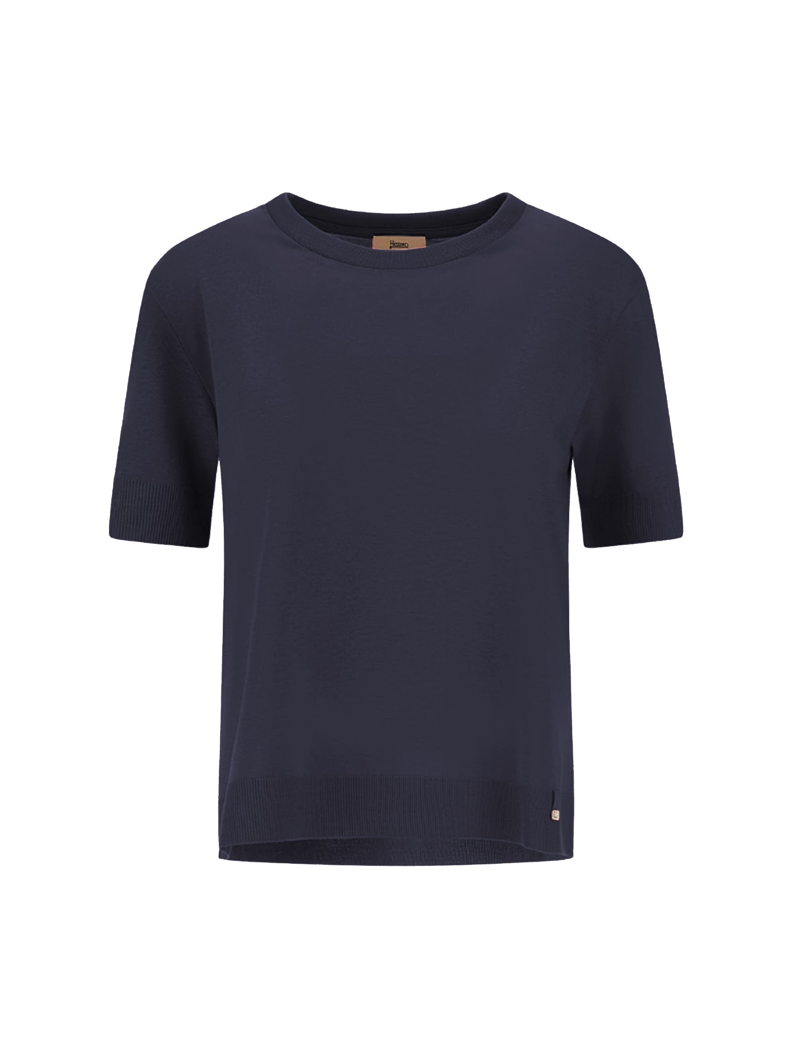 Herno T-Shirt In Glam Knit Effect Blu-6
