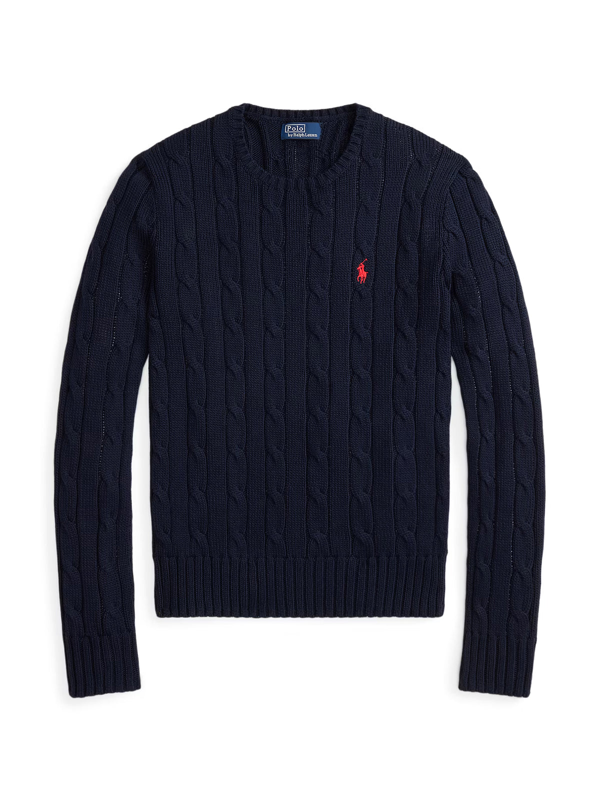Maglia A Girocollo In Cotone A Trecce-1