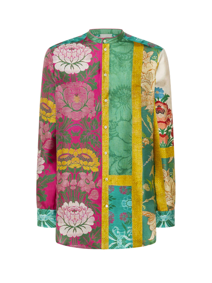 Multicolor Silk Shirt-1