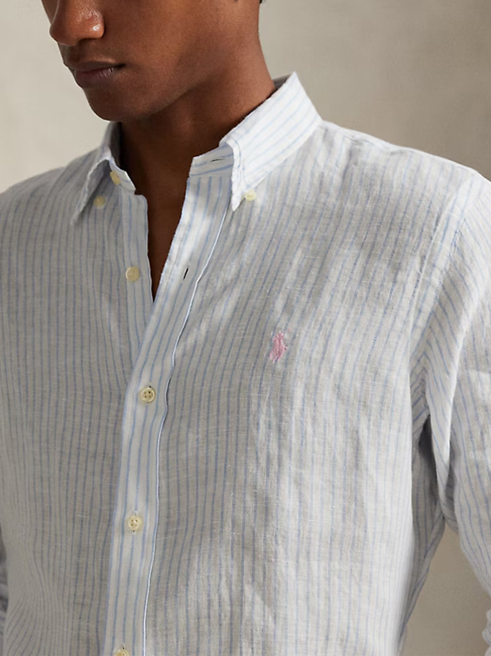 Polo Ralph Lauren Camicia Lino Rigata-4