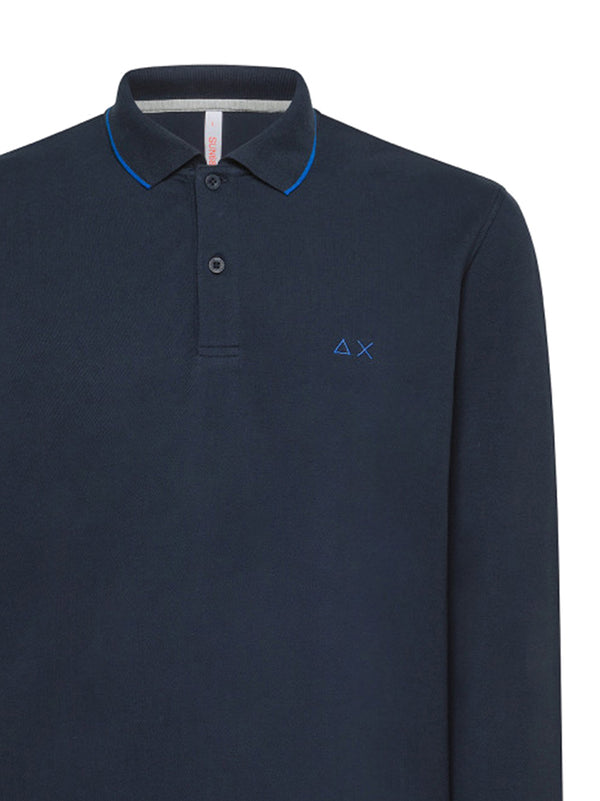 Polo Maniche Lunghe Small Stripes-2