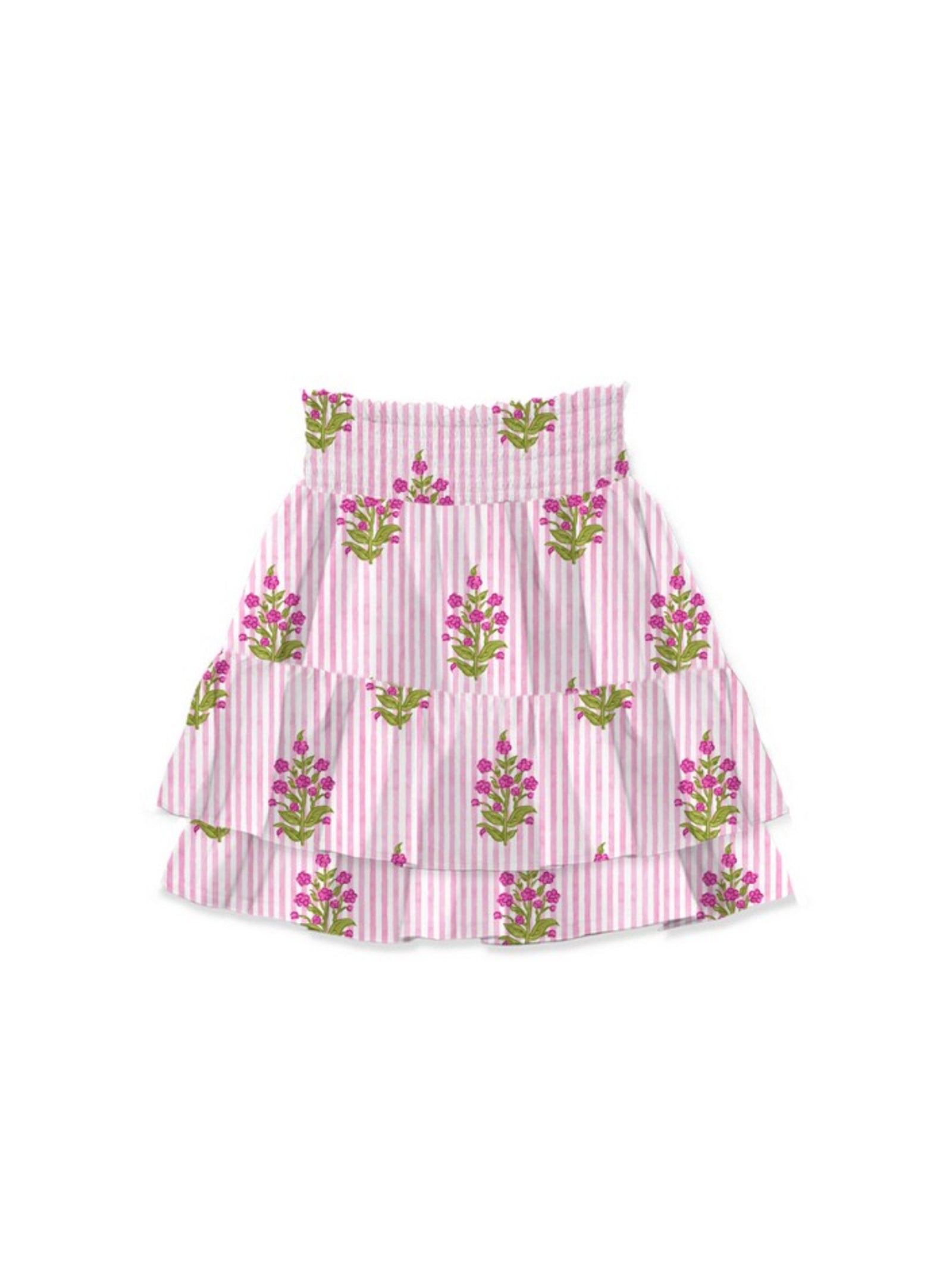 Minigonna Voile Floral-1