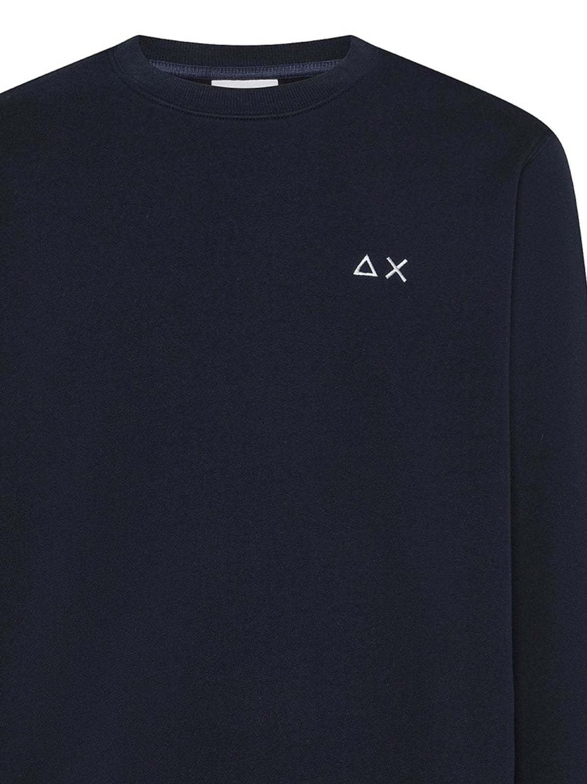 Sun68 Felpa Girocollo In Cotone Navy Blue-2