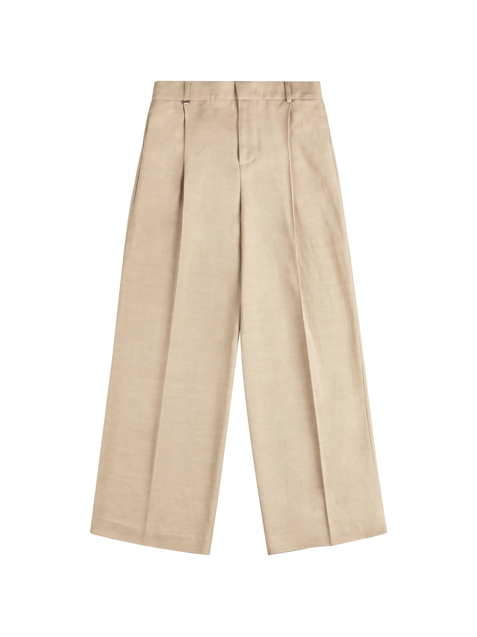 Pantaloni Regular Fit In Gabardine-1