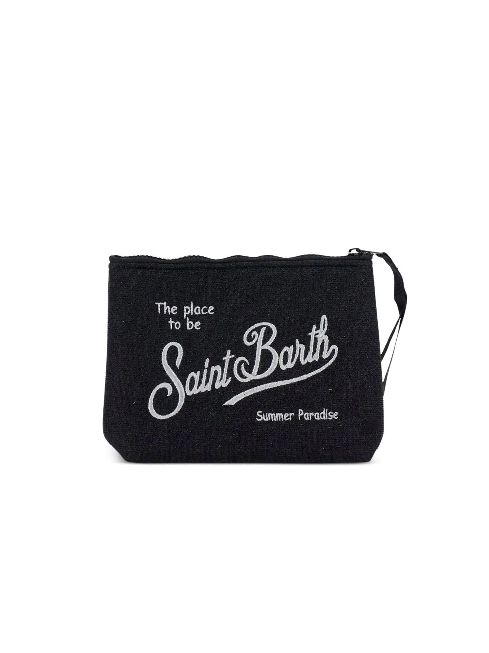 Saint Barth Pochette Aline Lurex Nera-2