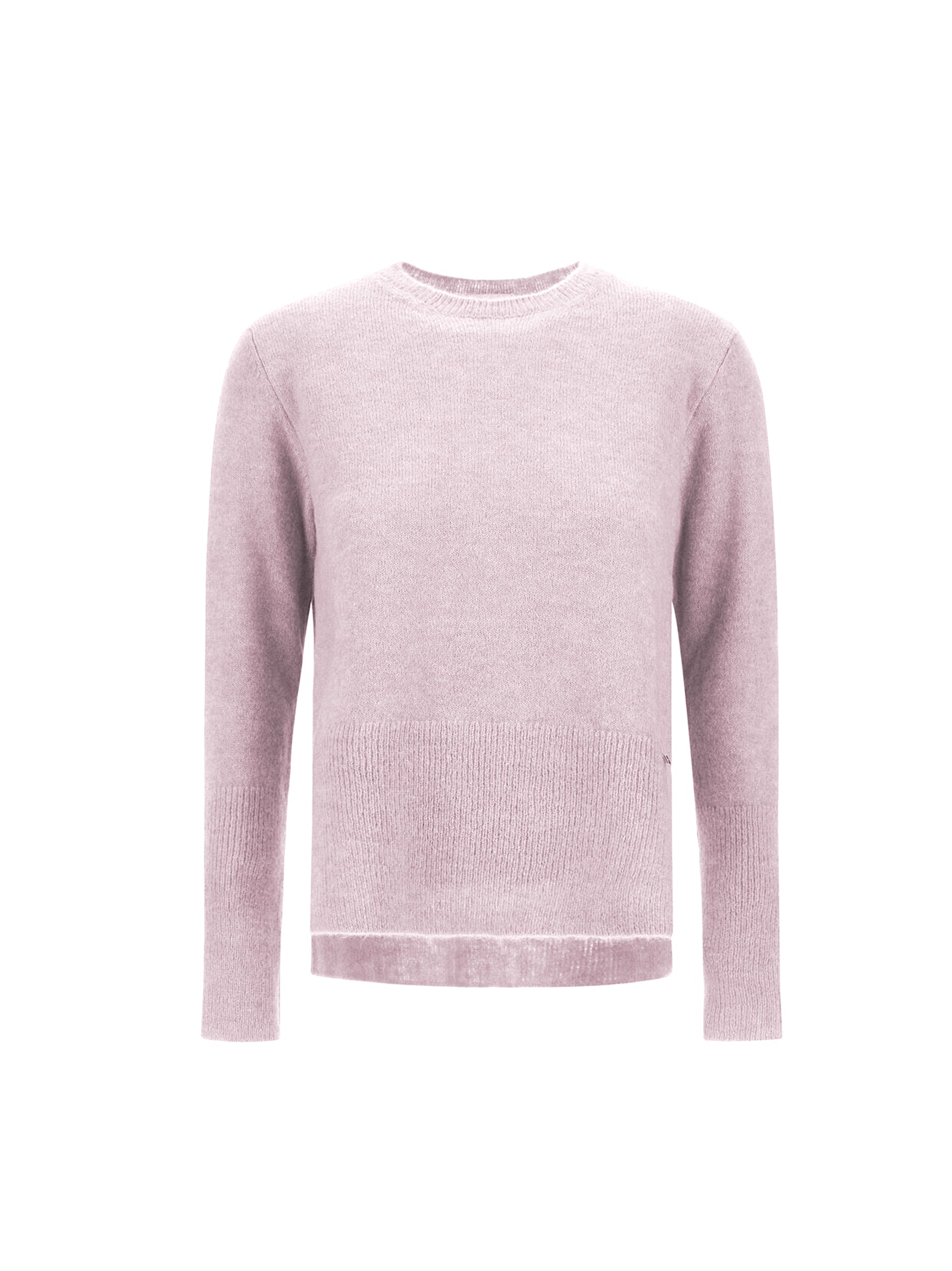 Herno Girocollo Misto Alpaca Rosa-1