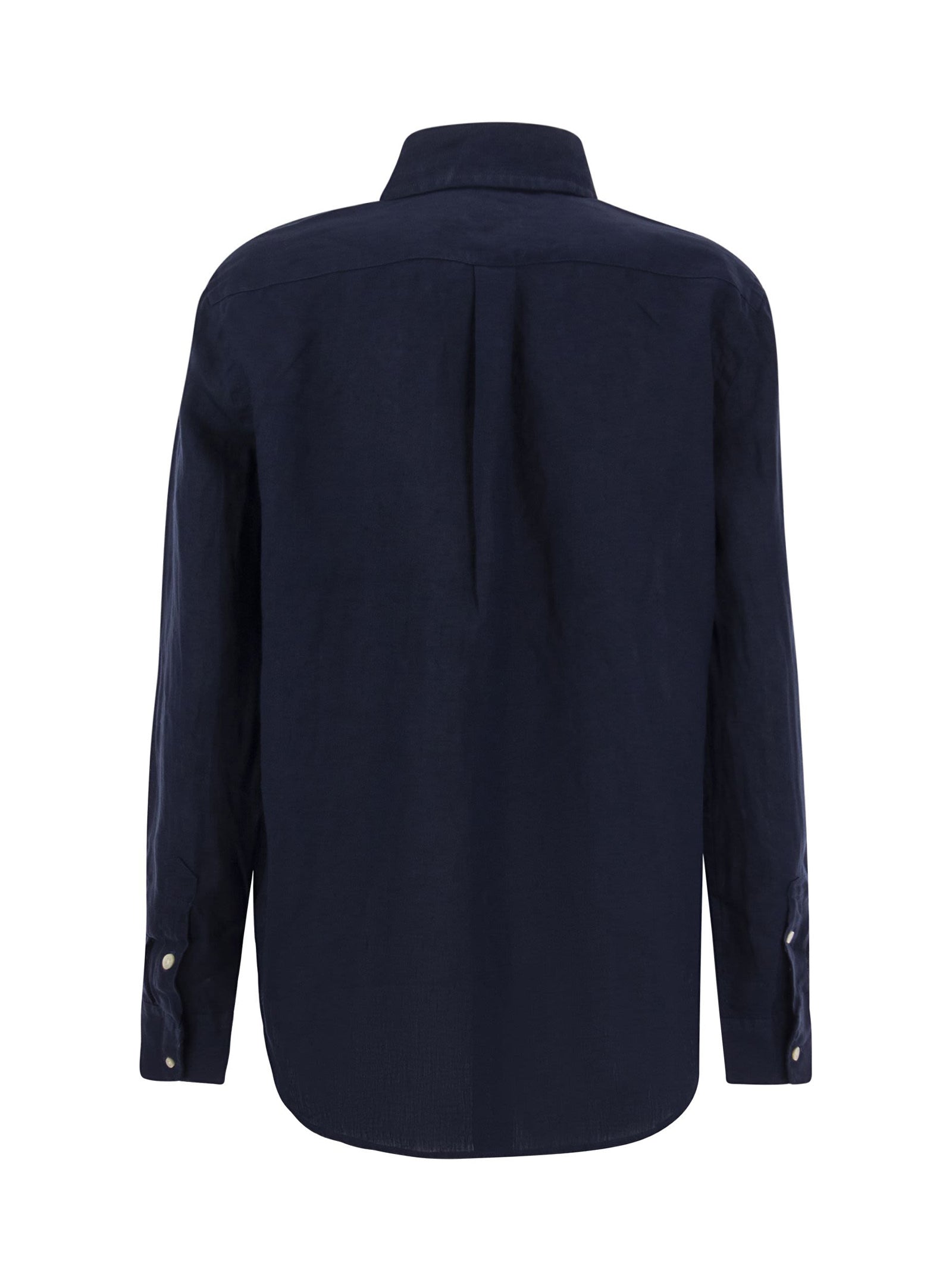 Camicia Lino Navy-2