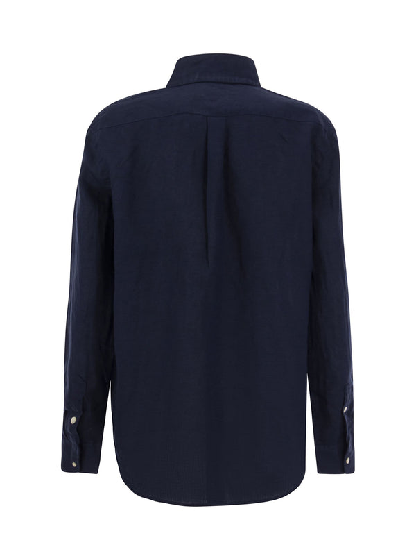 Camicia Lino Navy-2