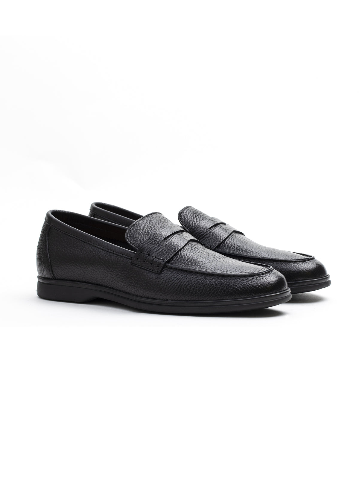 Berwick 1707 Mocassino con suola in gomma nero-2