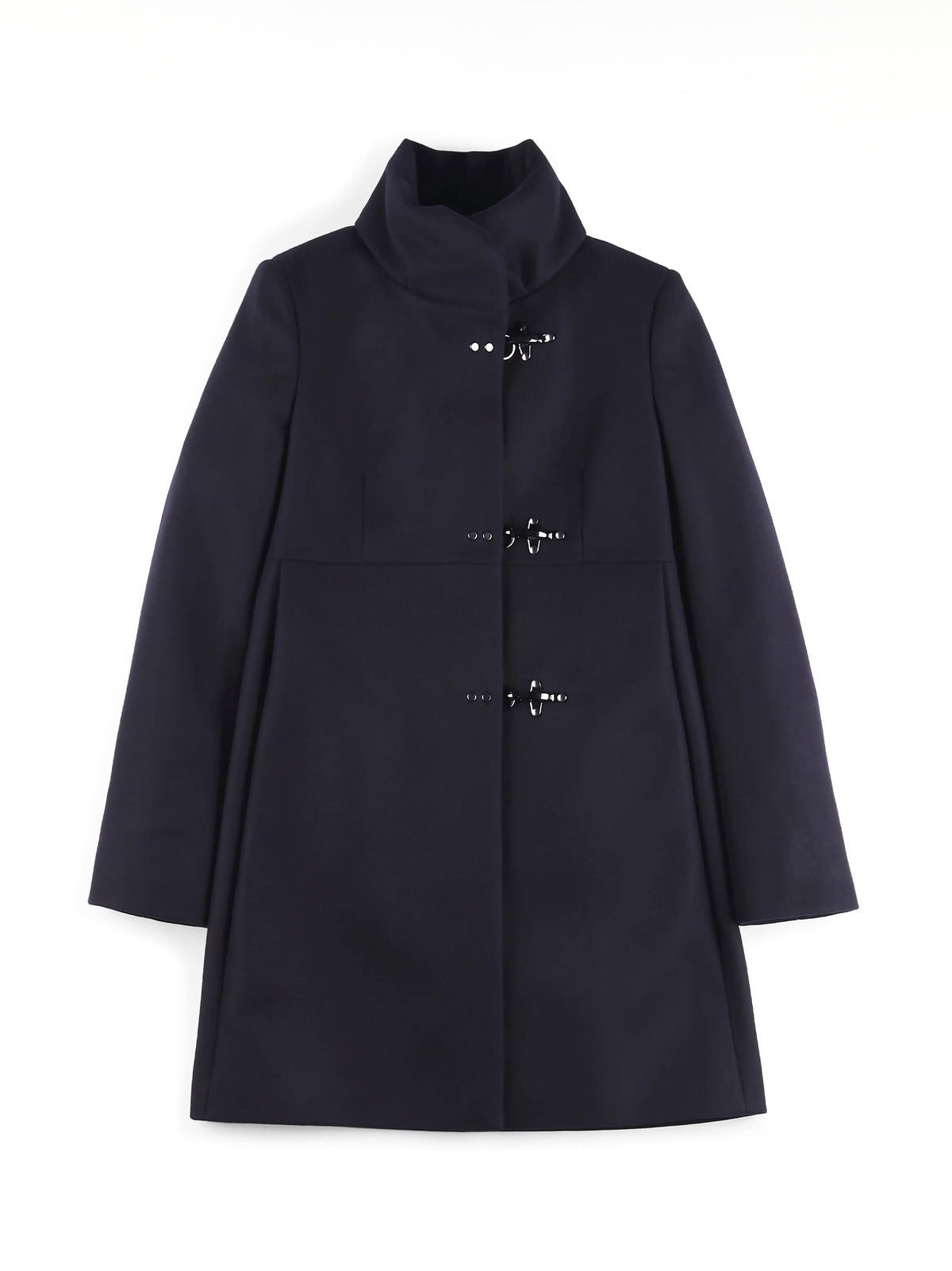 Fay Cappotto Romantic Coat foderato blu petrolio-1