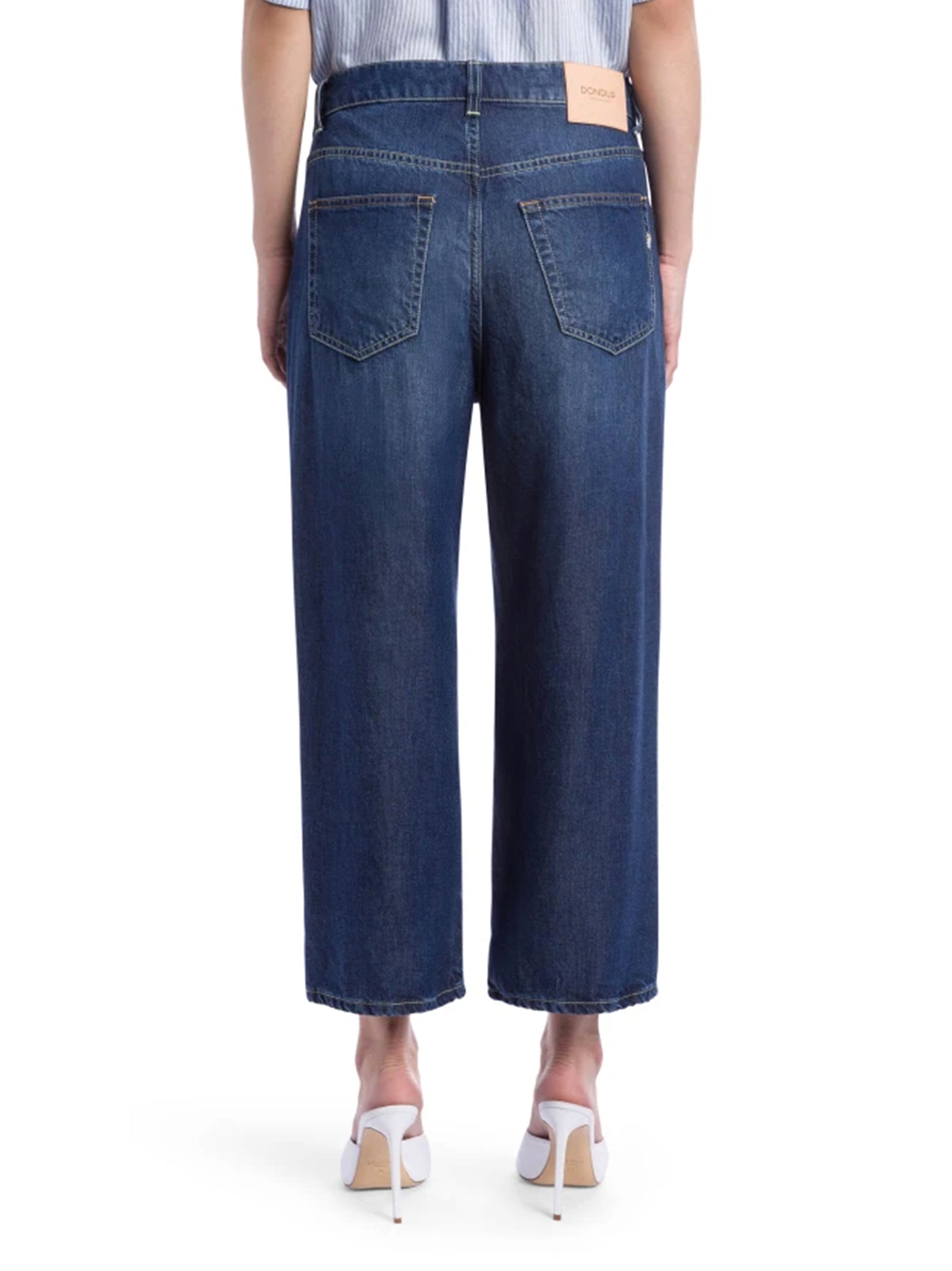 Dondup Jeans Tami Wide Leg Blu-3
