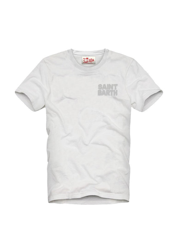 T-Shirt Vintage Patch di SAINT BARTH - uomo bianco