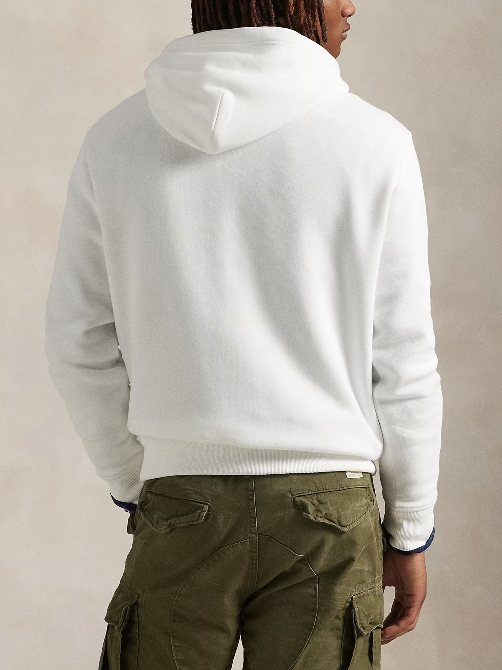 Polo Ralph Lauren Felpa Con Cappuccio E Logo Bianca-3