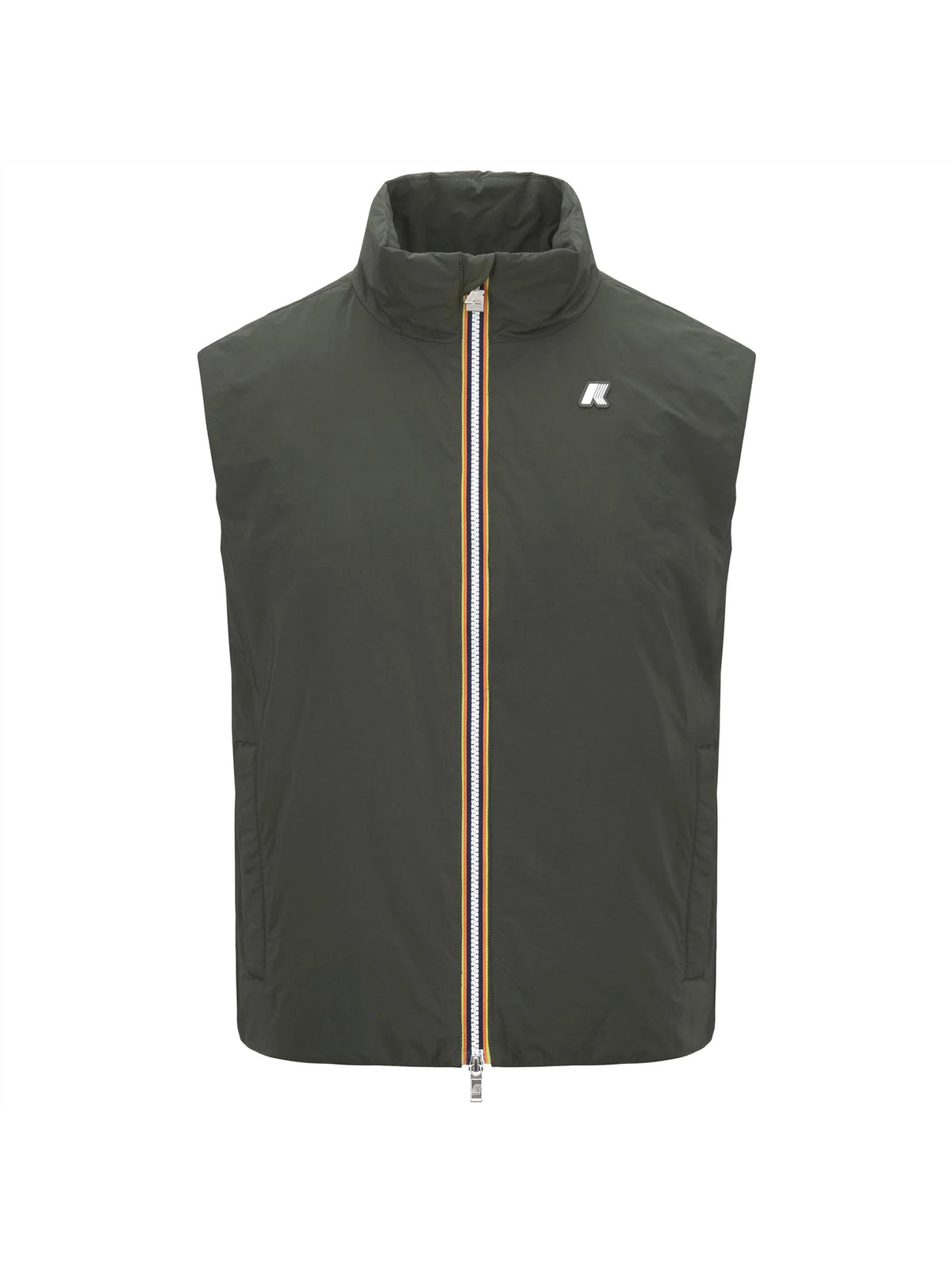 K-Way Gilet Valen Plain Warm Green Blackish-1