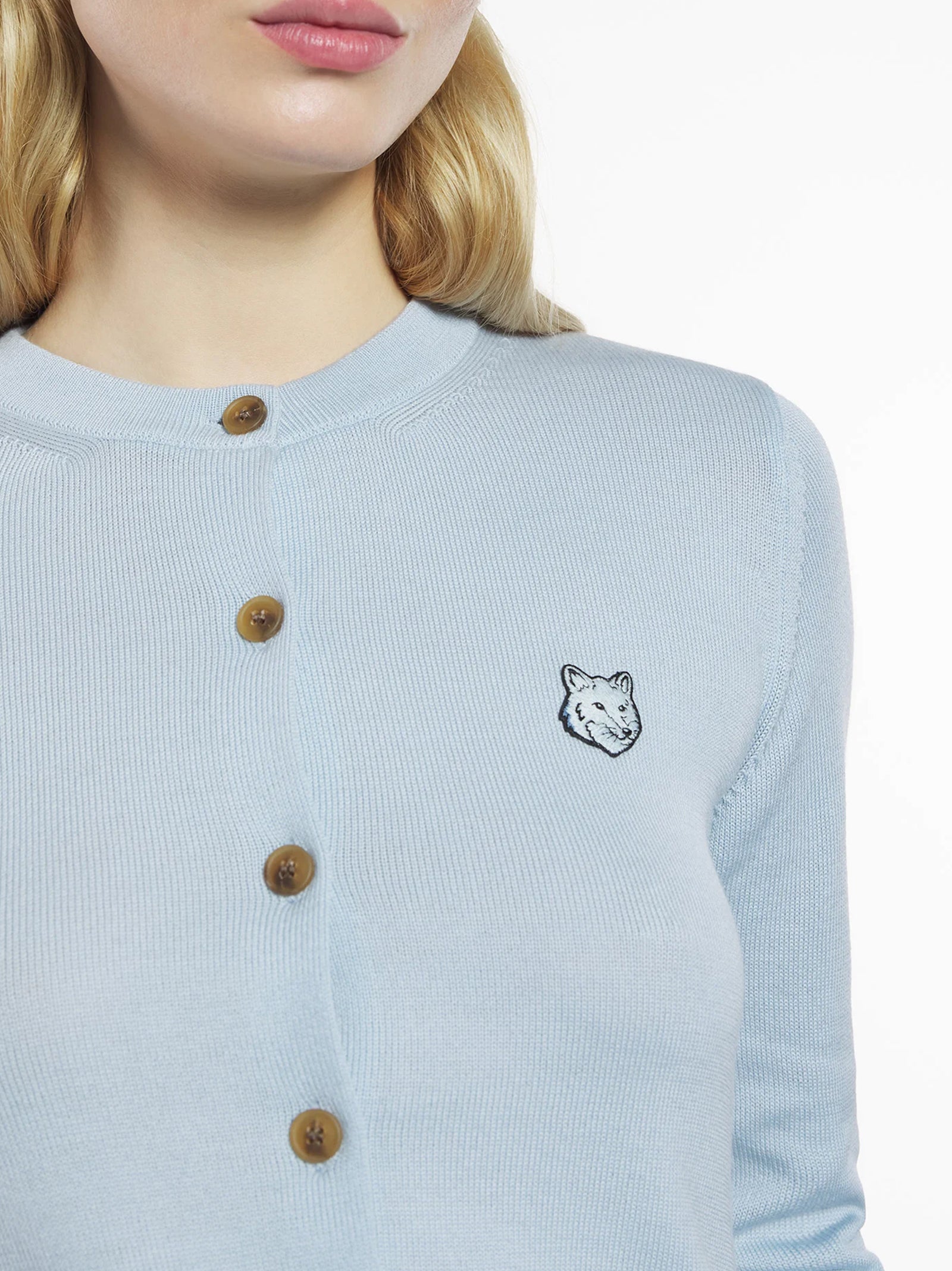 Bold Fox Head Patch Regular Cardigan-3