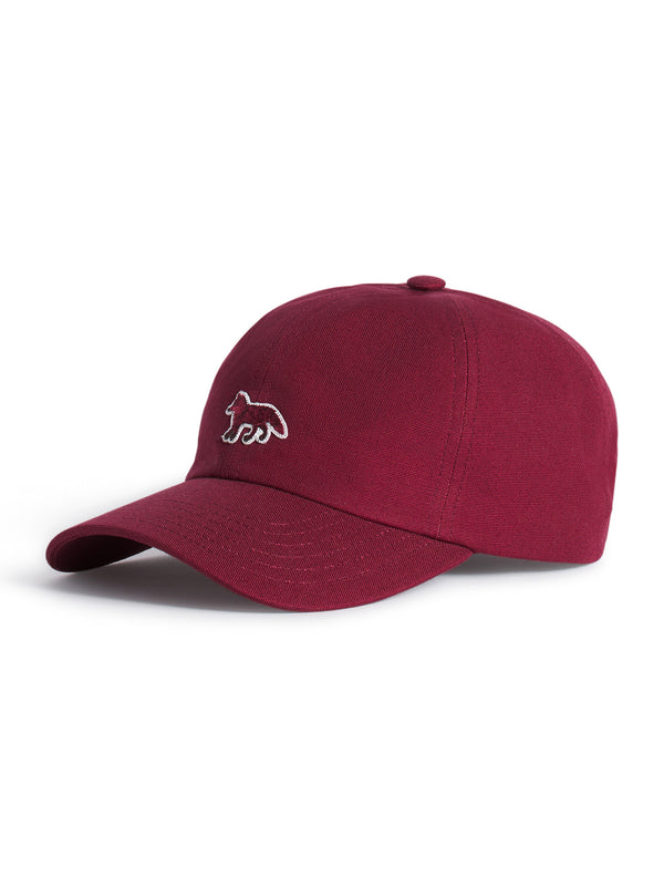 Maison Kitsune Baby Fox Cap Red Brown