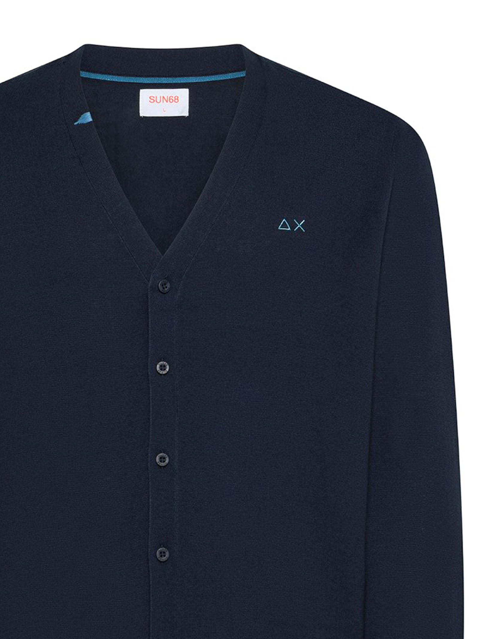 Sun68 Cardigan Navy Blue-2