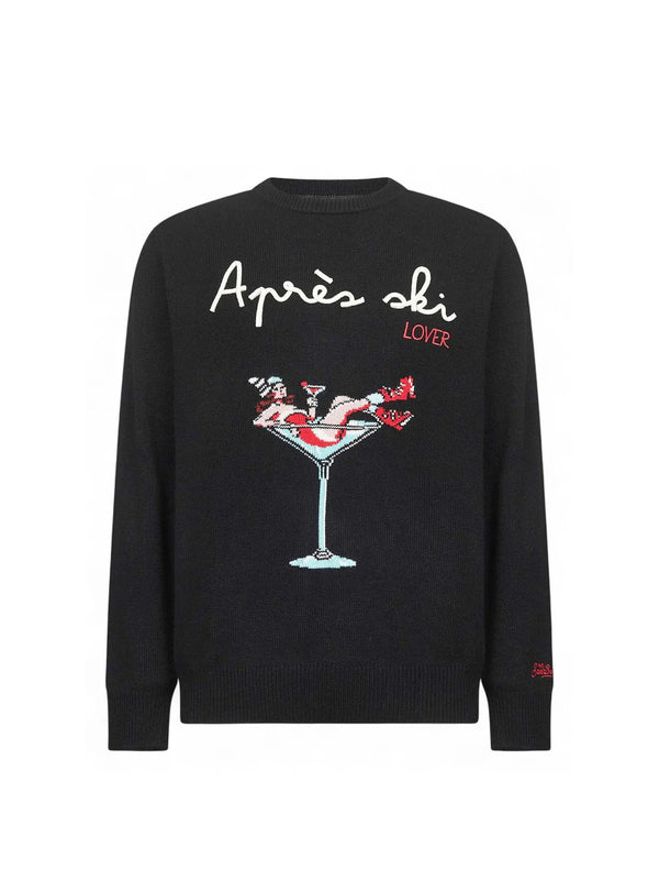 Saint Barth Maglia Girocollo Apres Girl Nera