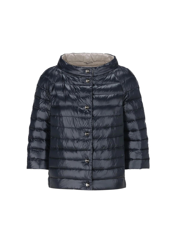 Cappa Reversibile Ultralight di HERNO - donna blu grigio