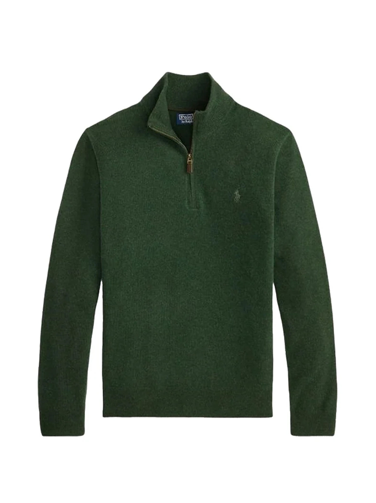 Polo Ralph Lauren Maglia Lana Mezza Zip Green-1