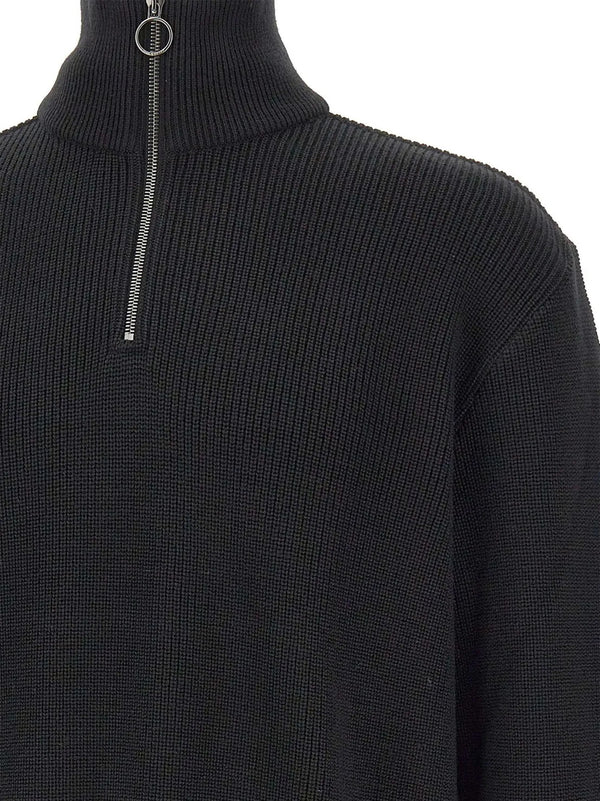 Paul&Shark Maglia Mezza Zip Lana Nera-2