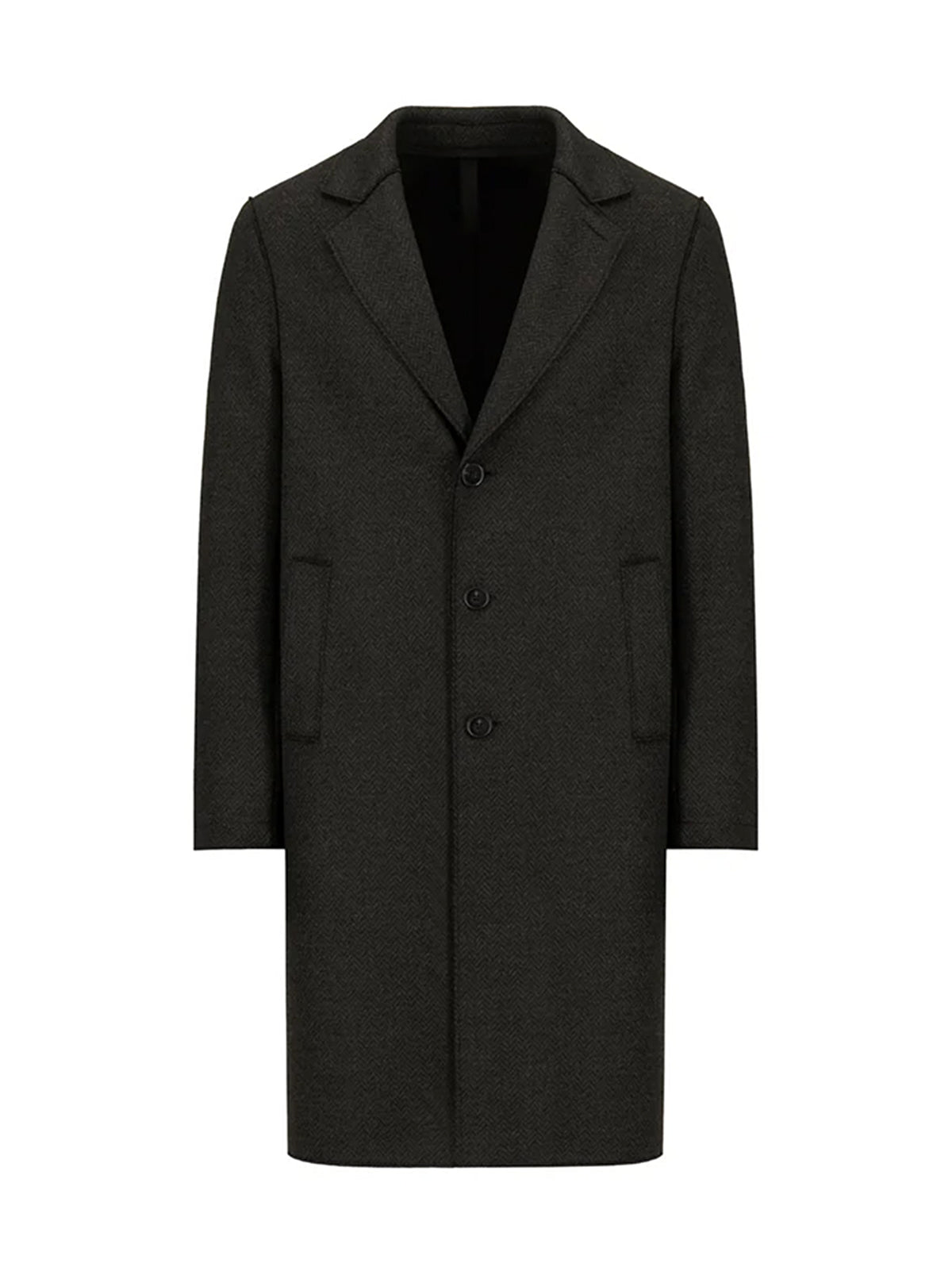 Harris Wharf London Cappotto Moss Herringbone-1